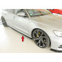 Lame de bas de caisse droit "noir brillant" "Rieger Tuning" pour AUDI S6 (4G/C7)