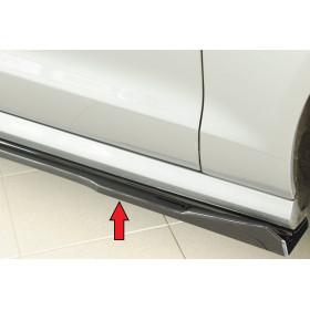 Lame de bas de caisse droit "noir brillant" "Rieger Tuning" pour AUDI S6 (4G/C7)