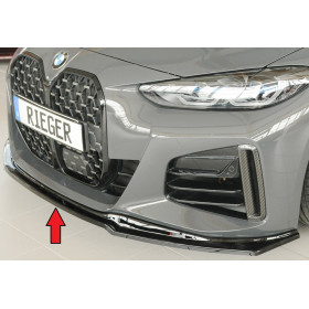 Lame de pare-chocs avant "noir brillant" "Rieger Tuning" pour BMW SERIE 4/i4 TYPE G26
