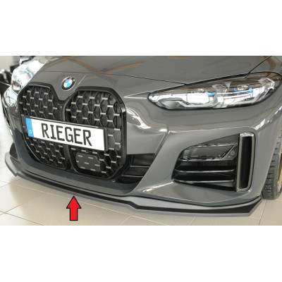 Lame de pare-chocs avant "noir" "Rieger Tuning" pour BMW SERIE 4/i4 TYPE G26