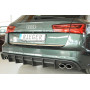 Diffuseur de pare-chocs arrière "noir" "Rieger Tuning" pour AUDI S6 AVEC ATTELAGE/AVEC SILENCIEUX SPORT (4G/C7) Facelift