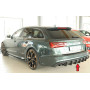 Diffuseur de pare-chocs arrière "noir" "Rieger Tuning" pour AUDI A6 AVEC ATTELAGE/AVEC SILENCIEUX SPORT (4G/C7) Facelift