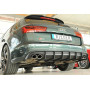Diffuseur de pare-chocs arrière "noir" "Rieger Tuning" pour AUDI A6 AVEC ATTELAGE/AVEC SILENCIEUX SPORT (4G/C7) Facelift