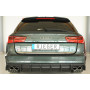 Diffuseur de pare-chocs arrière "noir" "Rieger Tuning" pour AUDI A6 AVEC ATTELAGE/AVEC SILENCIEUX SPORT (4G/C7) Facelift