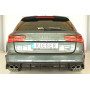 Diffuseur de pare-chocs arrière "noir brillant" "Rieger Tuning" pour AUDI A6 AVEC ATTELAGE/SILENCIEUX SPORT (4G/C7) Facelift