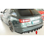 Diffuseur de pare-chocs arrière "noir brillant" "Rieger Tuning" pour AUDI S6 AVEC ATTELAGE/SILENCIEUX SPORT (4G/C7) Facelift