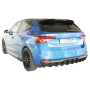 Diffuseur de pare-chocs arrière "noir brillant" "Rieger Tuning" pour SKODA FABIA MONTE CARLO TYPE PJ