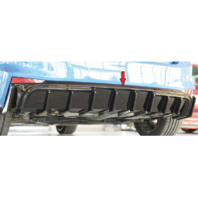 Diffuseur de pare-chocs arrière "noir brillant" "Rieger Tuning" pour SKODA FABIA TYPE PJ