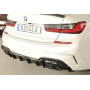 Diffuseur de pare-chocs arrière "noir brillant" "Rieger Tuning" pour BMW SERIE 3 M340i/M340d TYPE G20/G21 (sans attelage)