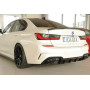 Diffuseur de pare-chocs arrière "noir brillant" "Rieger Tuning" pour BMW SERIE 3 M340i/M340d TYPE G20/G21 (sans attelage)