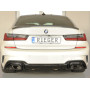 Diffuseur de pare-chocs arrière "noir brillant" "Rieger Tuning" pour BMW SERIE 3 M340i/M340d TYPE G20/G21 (sans attelage)