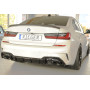Diffuseur de pare-chocs arrière "noir brillant" "Rieger Tuning" pour BMW SERIE 3 M340i/M340d TYPE G20/G21 (sans attelage)