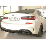 Diffuseur de pare-chocs arrière "noir brillant" "Rieger Tuning" pour BMW SERIE 3 M340i/M340d TYPE G20/G21 (avec attelage)
