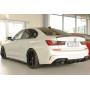 Diffuseur de pare-chocs arrière "noir brillant" "Rieger Tuning" pour BMW SERIE 3 M340i/M340d TYPE G20/G21 (avec attelage)