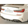 Diffuseur de pare-chocs arrière "noir brillant" "Rieger Tuning" pour BMW SERIE 3 M340i/M340d TYPE G20/G21 (avec attelage)