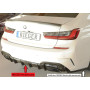 Diffuseur de pare-chocs arrière "noir brillant" "Rieger Tuning" pour BMW SERIE 3 M340i/M340d TYPE G20/G21 (avec attelage)