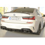 Diffuseur de pare-chocs arrière "noir brillant" "Rieger Tuning" pour BMW SERIE 3 M340i/M340d TYPE G20/G21 (avec attelage)