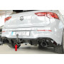 Diffuseur de pare-chocs arrière "Noir brillant" "Rieger Tuning" pour VOLKSWAGEN GOLF 8 GTI (avec attelage pivotant)