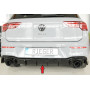 Diffuseur de pare-chocs arrière "Noir brillant" "Rieger Tuning" pour VOLKSWAGEN GOLF 8 GTI (avec attelage pivotant)