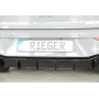 Diffuseur de pare-chocs arrière "Noir brillant" "Rieger Tuning" pour VOLKSWAGEN GOLF 8 GTI (avec attelage pivotant)