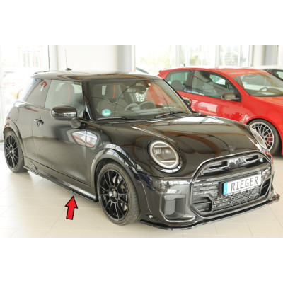 Lame de bas de caisse côté droit "Noir brillant" "Rieger Tuning" - MINI COOPER (FM6)