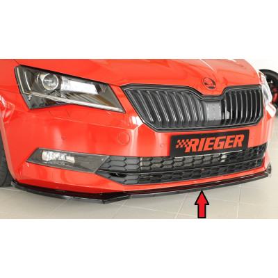 Lame de pare-chocs avant "noir brillant" "Rieger Tuning" - SKODA SUPERB III (3T/3V)