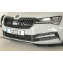Lame de pare-chocs avant "noir brillant" "Rieger Tuning" - SKODA SUPERB III (3T/3V)