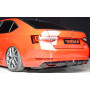 Diffuseur de pare-chocs arrière "Noir brillant" "Rieger Tuning" - SKODA SUPERB III (3T/3V) avec attelage amovible