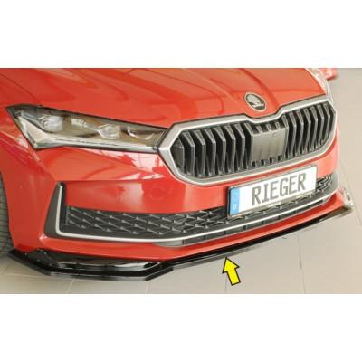 Lame de pare-chocs avant "noir brillant" "Rieger Tuning" - SKODA SUPERB IV (NZ/3Y)