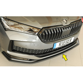 Lame de pare-chocs avant "noir" "Rieger Tuning" - SKODA SUPERB IV (NZ/3Y) Sportline