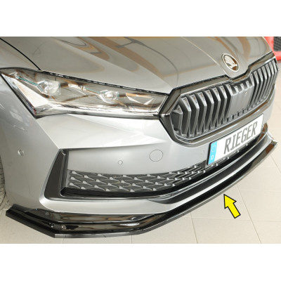 Lame de pare-chocs avant "noir brillant" "Rieger Tuning" - SKODA SUPERB IV (NZ/3Y) Sportline