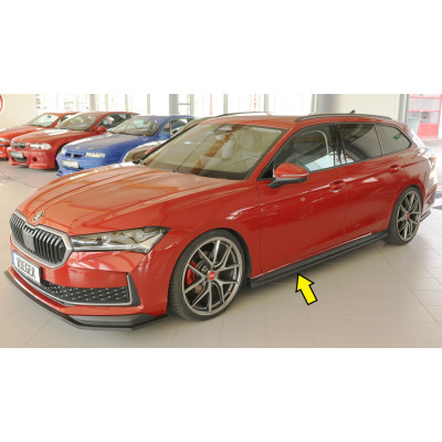 Bas de caisse côté gauche "noir" "Rieger Tuning" - SKODA SUPERB IV (NZ/3Y)