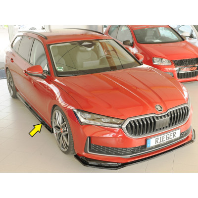 Bas de caisse côté droit "noir brillant" "Rieger Tuning" - SKODA SUPERB IV (NZ/3Y)