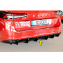 Diffuseur de pare-chocs arrière "noir brillant" "Rieger Tuning" - SKODA SUPERB IV (NZ/3Y) avec attelage