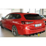 Diffuseur de pare-chocs arrière "noir brillant" "Rieger Tuning" - SKODA SUPERB IV (NZ/3Y) avec attelage