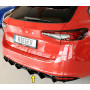 Diffuseur de pare-chocs arrière "noir brillant" "Rieger Tuning" - SKODA SUPERB IV (NZ/3Y) avec attelage