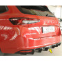 Diffuseur de pare-chocs arrière "noir brillant" "Rieger Tuning" - SKODA SUPERB IV (NZ/3Y) avec attelage