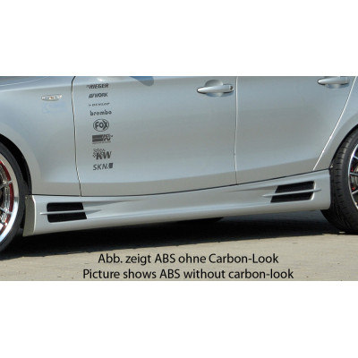 Bas de caisse côté gauche "Carbon-look" "Rieger Tuning" - BMW SERIE 1 (E87)