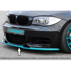 Lame pour pare-chocs avant "noir" "Rieger Tuning" - BMW SERIE 1 (E82/E88)