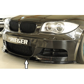 Lame pour pare-chocs avant "noir brillant" "Rieger Tuning" - BMW SERIE 1 (E82/E88)