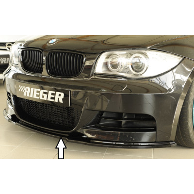 Lame pour pare-chocs avant "noir brillant" "Rieger Tuning" - BMW SERIE 1 (E82/E88)