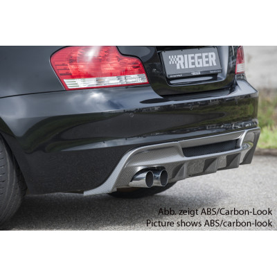 Diffuseur de pare-chocs arrière "noir" "Rieger Tuning" - BMW SERIE 1 (E82/E88)