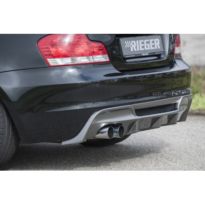 Diffuseur de pare-chocs arrière "Carbon-look" "Rieger Tuning" - BMW SERIE 1 (E82/E88)
