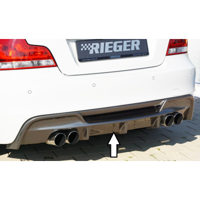 Diffuseur de pare-chocs arrière (duplex) "Carbon-look" "Rieger Tuning" - BMW SERIE 1 (E82/E88)