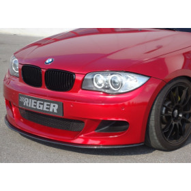Lame pour pare-chocs avant "Carbone véritable" "Rieger Tuning" - BMW SERIE 1 (E81/E82/E87/E88)