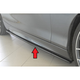 Lame de bas de caisse côté droit "Noir brillant" "Rieger Tuning" - BMW SERIE 1 (F20)