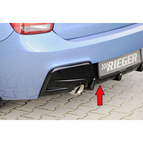 Diffuseur de pare-chocs arrière "Noir brillant" "Rieger Tuning" - BMW SERIE 1 (F20/F21)
