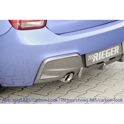 Diffuseur de pare-chocs arrière "Noir" "Rieger Tuning" - BMW SERIE 1 (F20/F21)