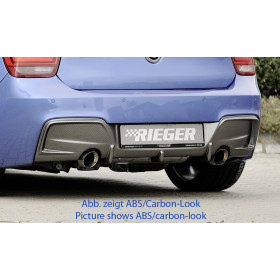 Diffuseur de pare-chocs arrière (M135i) "Noir" "Rieger Tuning" - BMW SERIE 1 (F20/F21)