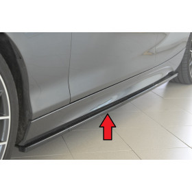 Lame de bas de caisse côté gauche "Noir brillant" "Rieger Tuning" - BMW SERIE 1 (F20) LCI